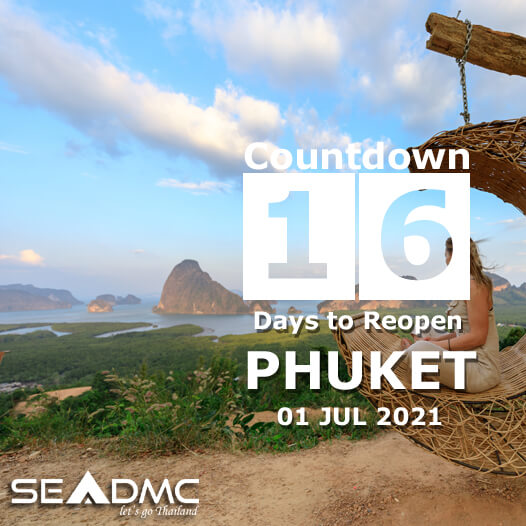 16 Days countdown to Phuket reopening day 01 Jul 2021