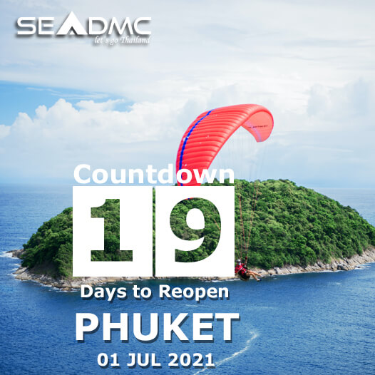 19 Days countdown to Phuket reopening day 01 Jul 2021