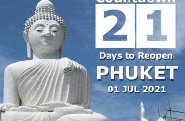 21 Days countdown to Phuket reopening day 01 Jul 2021